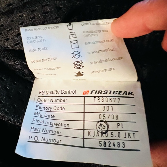 First Gear Kilimanjaro Men's Vintage Cycle Jacket Size XL KHAKI/Gray - Picture 4 of 16